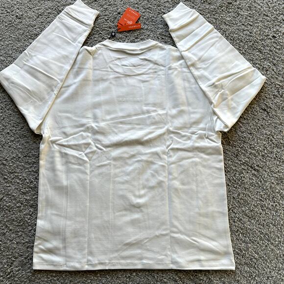 Men's YoungLA Thick#450 CloudFoamLongSleeveCrewNeck, XL, NWT, White - Picture 2 of 6